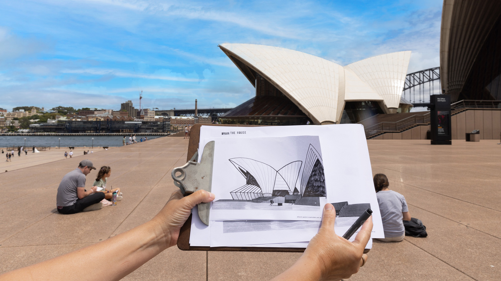 sydney opera house sketch