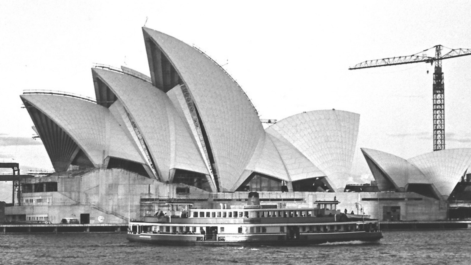 The sails of the Sydney opera house constructed.