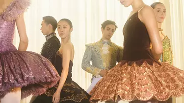 A group of ballet dancers.