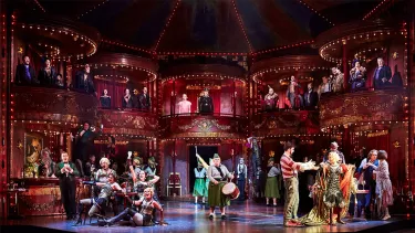 The cast of La Boheme on the stage.