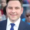 A picture of David Walliams a man with short brown hair wearing a suit